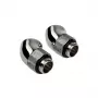 Corsair Hydro X Series Adaptador rotativo 45° G1/4 macho para G1/4 fêmea - Pack de 2, Chrome