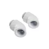 Corsair Hydro X Series adaptador rotativo de 45° - acessório para sistema de refrigeração líquida - branco (pack de 2)
