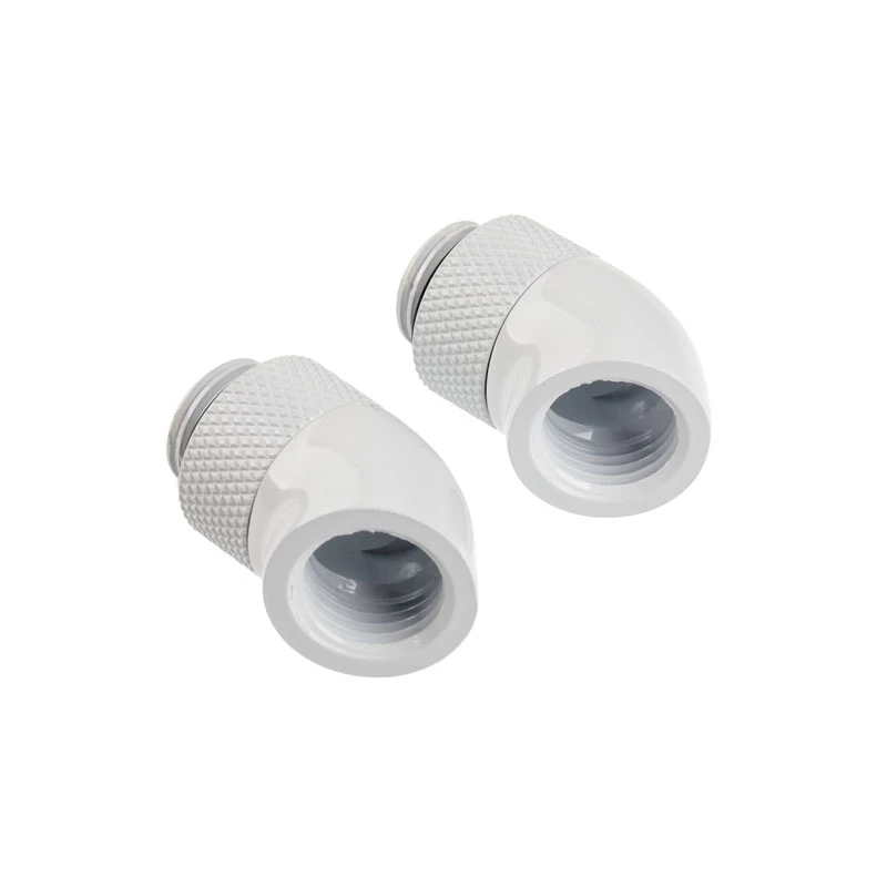 Corsair Hydro X Series adaptador rotativo de 45° - acessório para sistema de refrigeração líquida - branco (pack de 2)