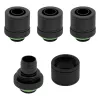 CORSAIR Hydro X Series XF compressão, reta G1/4 inch rosca macho para 13/10mm tubo flexível, preto – pack de 4