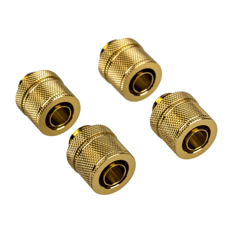 Corsair Hydro X Series XF Compression G1/4 13/10 fittings pack de quatro - dourado