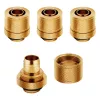 Corsair Hydro X Series XF Compression G1/4 13/10 fittings pack de quatro - dourado