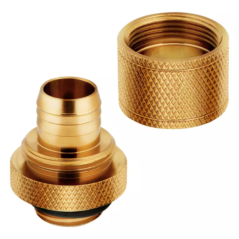 Corsair Hydro X Series XF Compression G1/4 13/10 fittings pack de quatro - dourado
