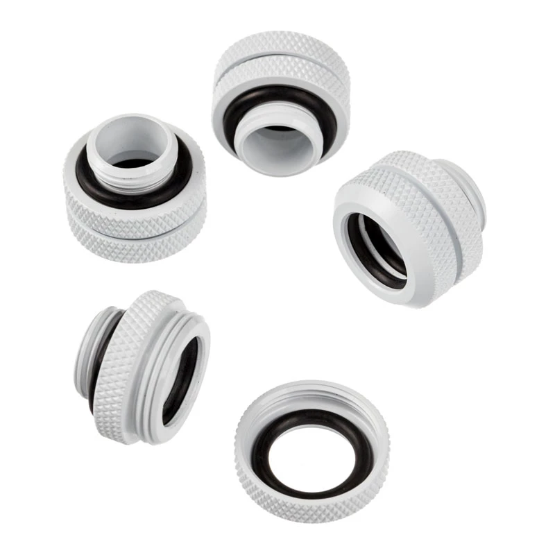 Corsair Hydro X Series XF Hardline 12mm OD Fitting - Branco (Pack de 4)