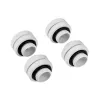Corsair Hydro X Series XF Hardline 12mm OD Fitting - Branco (Pack de 4)