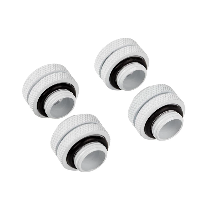 Corsair Hydro X Series XF Hardline 12mm OD Fitting - Branco (Pack de 4)