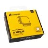 Adaptador angular Corsair Hydro X Series XF Hardline 90° 14mm OD para refrigeração líquida - branco (pack de 2)