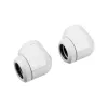 Adaptador angular Corsair Hydro X Series XF Hardline 90° 14mm OD para refrigeração líquida - branco (pack de 2)