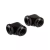 Corsair Hydro X Series XF adaptador Hardline 90 graus 12mm AD para 12mm AD Hardtube, pack de 2, preto