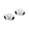 CORSAIR Hydro X Series XF adaptador Hardline 90 graus 12mm OD para 12mm OD Hardtube - pack de 2, branco