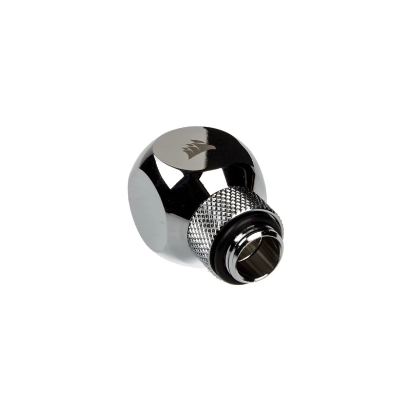 Corsair Hydro X Series XF Divisor em Y rotativo G1/4 macho para 2x G1/4 fêmea - Chrome Silver