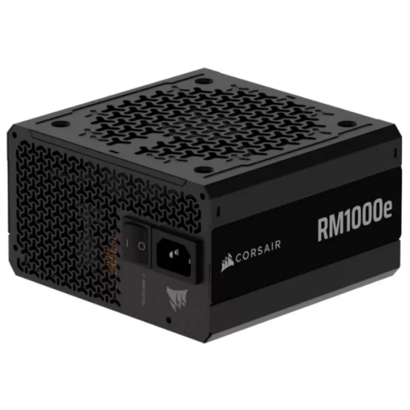 Fonte de alimentação totalmente modular CORSAIR RMe Series 3.ª geração RM1000e ThermalProtect 1000 Watt ATX 3.1 PCIe 5.1 certificada Cybenetics Platinum