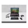 Hub USB Corsair USB100 7 portas USB-C com 4 USB 3.0 Type-A e 3 portas USB-C, 5 Gbit/s, alumínio, preto