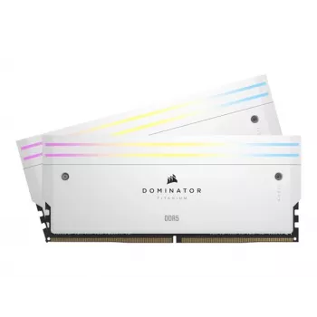 Corsair Dominator Titanium RGB 32GB (2x16GB) DDR5-6400 CL32 kit de memória, branco