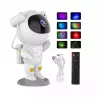 Projetor CP 3D Astronauta com cabeça rotativa 360 graus Star Sky & Nebula com comando à distância branco
