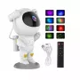Projetor CP 3D Astronauta com cabeça rotativa 360 graus Star Sky & Nebula com comando à distância branco