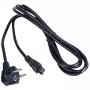 Cabo de alimentação CP NB-10A Euro 3 pinos C5 IEC 3m Hybrid Standard C/E/F CEE 7/7 preto