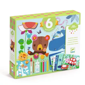 Kit de colagem Creative Mouse and Friends da Djeco