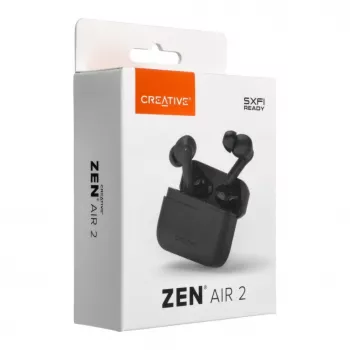Auscultadores True Wireless In-Ear Creative Zen Air 2 com ANC Híbrido, Preto