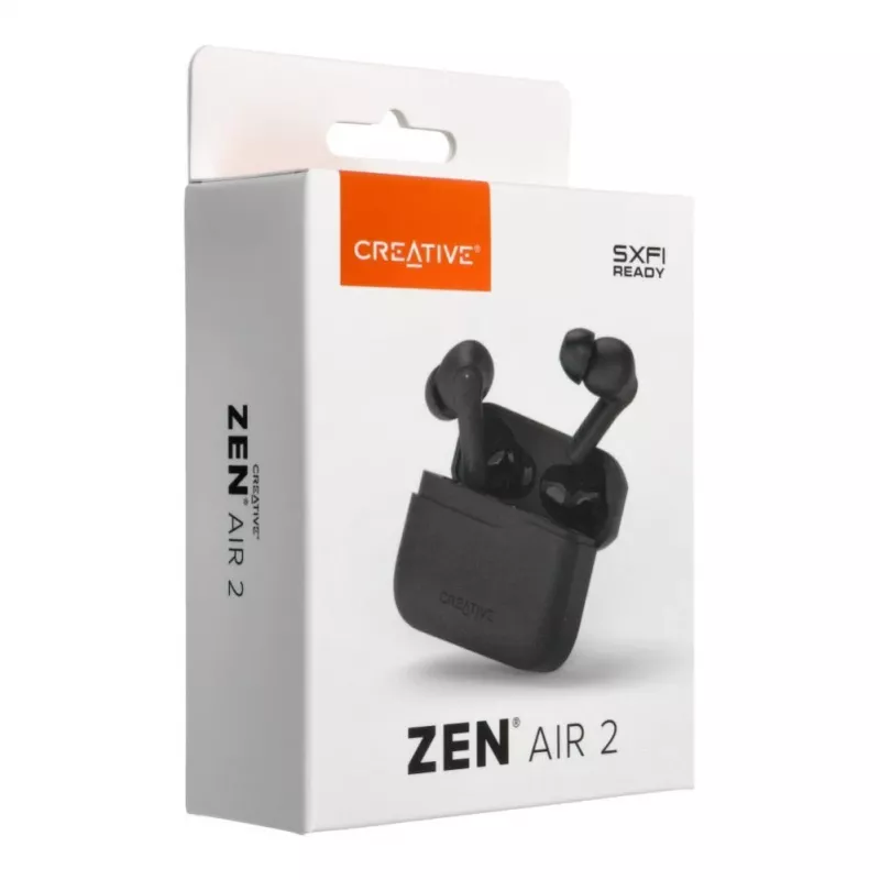 Auscultadores True Wireless In-Ear Creative Zen Air 2 com ANC Híbrido, Preto