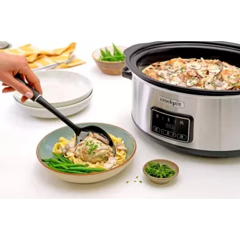 Panela de cozedura lenta Crock-Pot CSC112X 6,5 litros (prateada)
