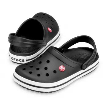Tamancos Crocs Crocband unissexo pretos, brancos