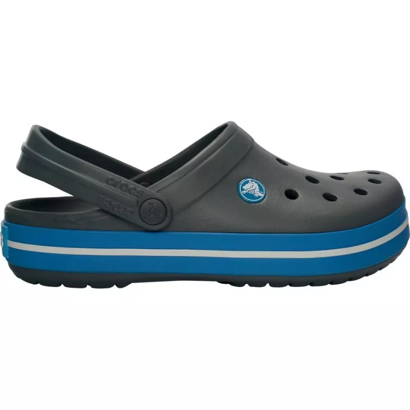 Tamancos Crocs Crocband unissexo cinzento, azul, branco