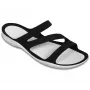 Sandálias Crocs Swiftwater para mulher preto branco 36-37