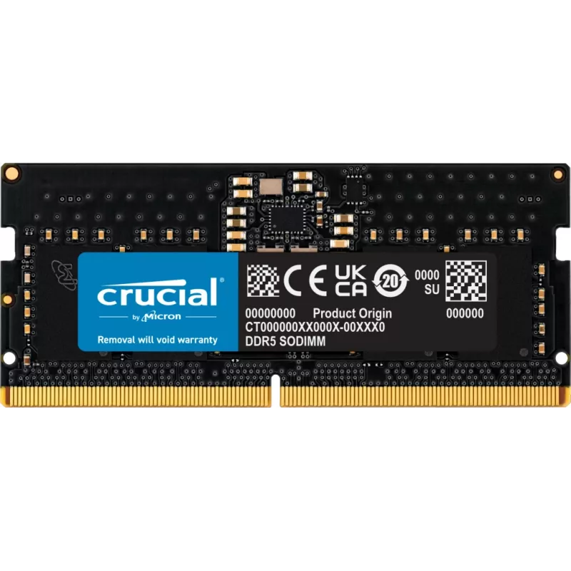 Módulo de memória RAM Crucial 8GB DDR5-5600 SODIMM (OEM Tray)