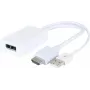 Conversor ativo de sinal de vídeo DisplayPort para HDMI CUC Exertis Connect 127389 4K UHD 60Hz preto