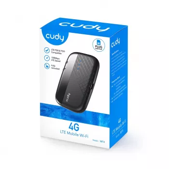 Router WLAN móvel Cudy MF4 4G, banda única 2,4 GHz, preto