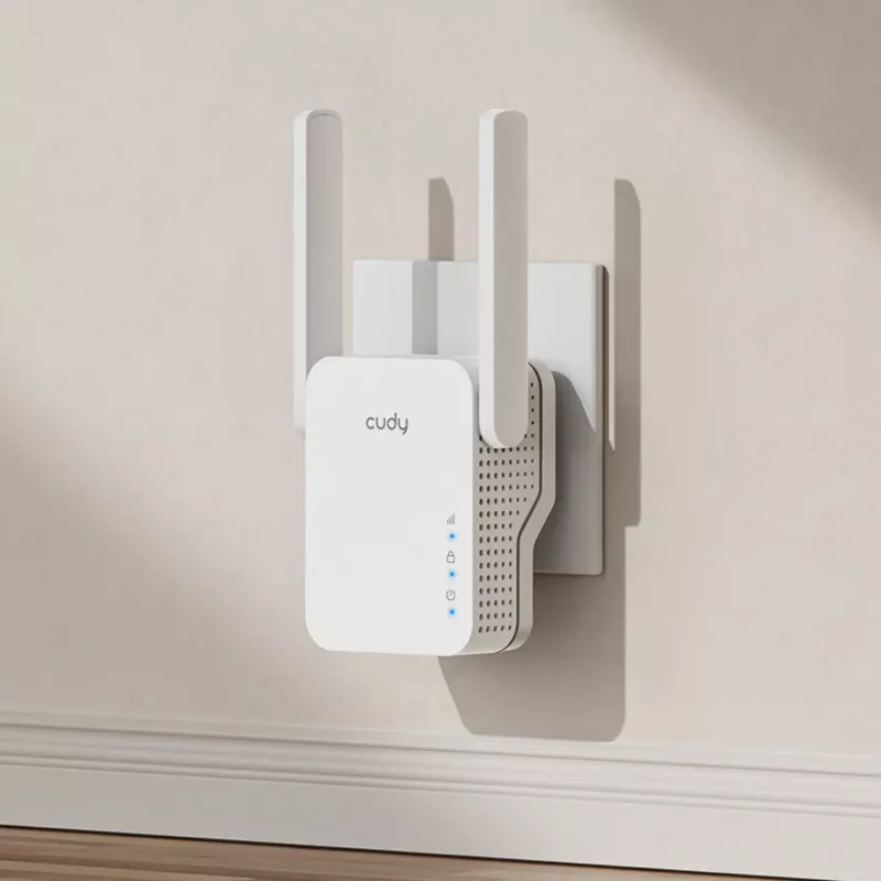 Repetidor Wi-Fi Mesh Cudy N300 | ficha de parede
