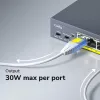 CUDY POE40 switch/extensor PoE de 4 portas com 1 uplink, 802.3af/at, extensão 250m, caixa metálica