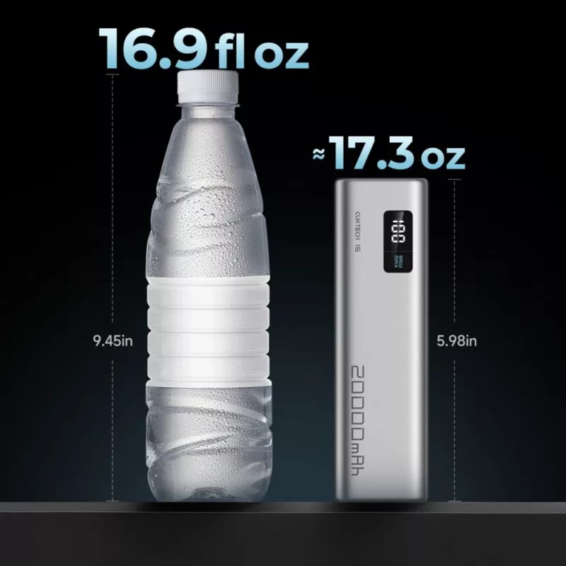 Power bank Cuktech CUKP200XGLGR 20000 mAh 100W cinzento
