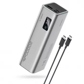 Power bank Cuktech CUKP200XGLGR 20000 mAh 100W cinzento
