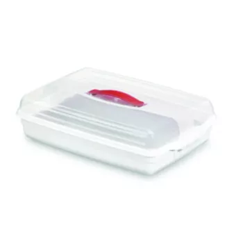 CURVER caixa de transporte para bolos retangular 45x29,5x11,1 cm branca