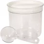CURVER recipiente redondo com colher 1L branco