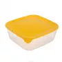CURVER Fresh & Go caixa de conservação quadrada 0,8L amarela