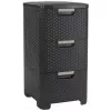 CURVER Infinity Recycled estante com 3 gavetas, 3x14L, castanho-escuro