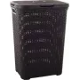 Cesto de roupa Curver Style 144873 60 L retangular rattan castanho
