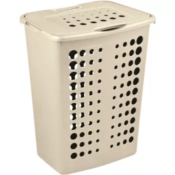 Curver Victor cesto de roupa 40L, creme, 39,7 x 29,9 x 50 cm
