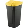 CURVER Balde do lixo preto 110L / tampa amarela