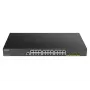 D-Link DGS-1250-28XMP Switch Gigabit PoE+ Smart Managed L3 Lite de 28 portas com 4 uplinks 10G SFP+, orçamento PoE de 370W, montagem em rack