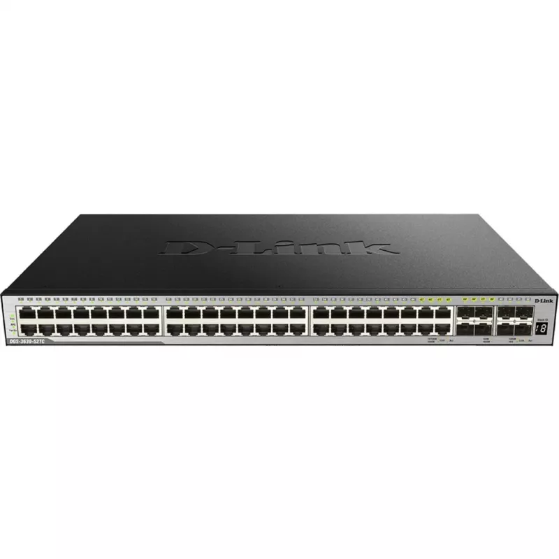 D-Link DGS-3630-52TC Switch L3 Managed Stackable - 48x Gigabit + 4x 10G SFP+, para rack