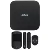 Kit de alarme sem fios Dahua ART-ARC3800H-03-FW2(868)-B com hub, detetor PIR, contacto magnético, porta-chaves
