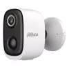 DAHUA BF5H câmara bullet Wi-Fi de 5 MP com bateria e painel solar, Wi-Fi 6 dual band, visão noturna IR, IP66, deteção PIR, áudio bidirecional, dissuasão com luz e som, microSD até 512 GB