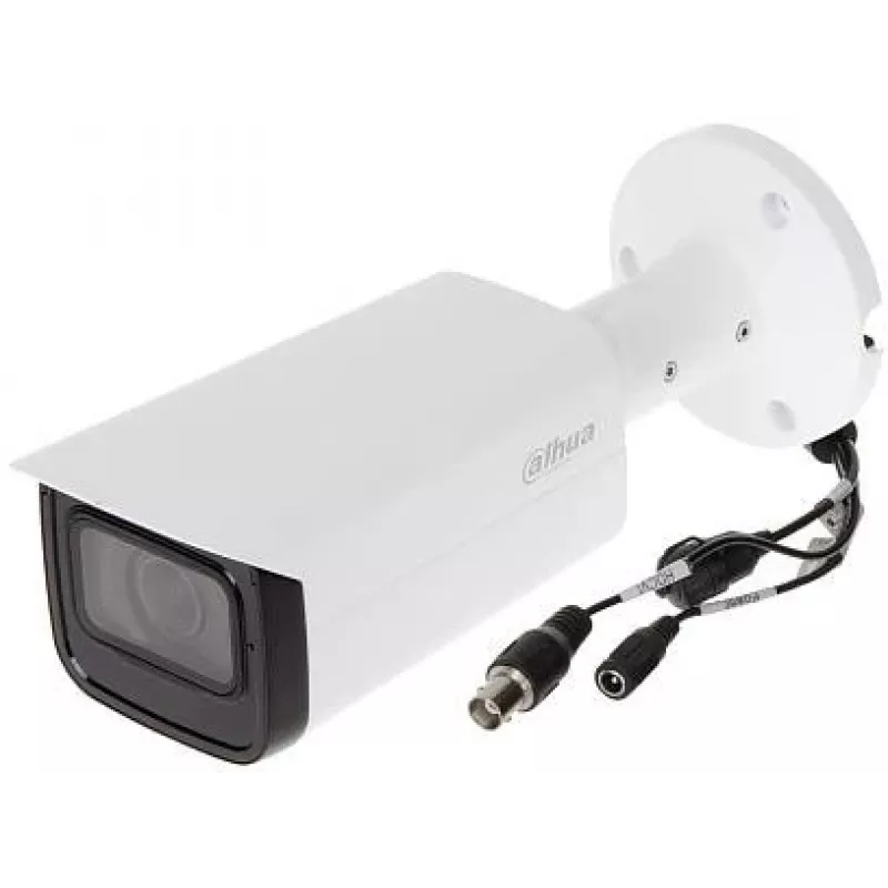 Câmara bullet HDCVI 5MP Dahua varifocal motorizada com IR de 80m e microfone integrado – HAC-HFW2501TU-Z-A-27135-S2