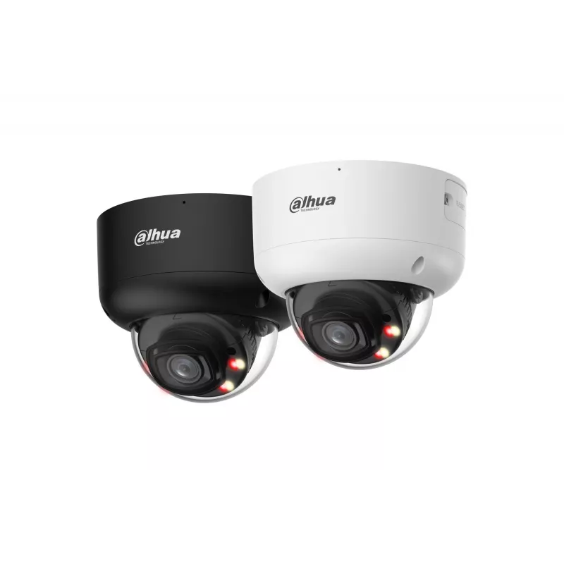 DAHUA IPC-HDBW5659R1-ASE-PV-0280B-PRO-BLACK 6MP câmara de rede dome com objetiva 2,8mm, WizMind AI, preto