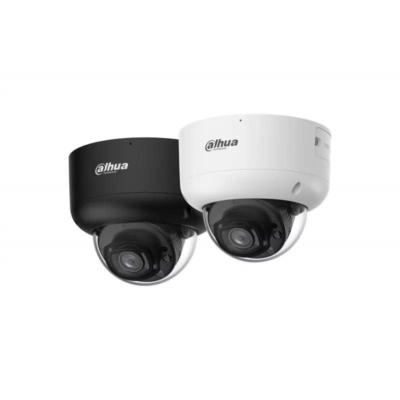 DAHUA IPC-HDBW5659R1-ASE-PV-0280B-PRO-BLACK 6MP câmara de rede dome com objetiva 2,8mm, WizMind AI, preto