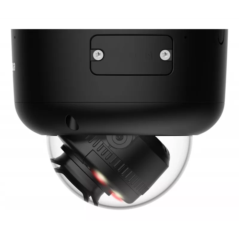 DAHUA IPC-HDBW5659R1-ASE-PV-0280B-PRO-BLACK 6MP câmara de rede dome com objetiva 2,8mm, WizMind AI, preto